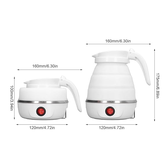 Silicone foldable electric kettle automatic power off portable travel kettle small outdoor kettle cross-border