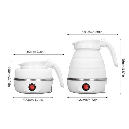 Silicone foldable electric kettle automatic power off portable travel kettle small outdoor kettle cross-border