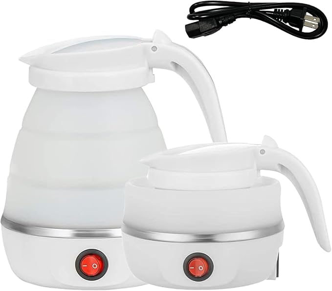 Silicone foldable electric kettle automatic power off portable travel kettle small outdoor kettle cross-border